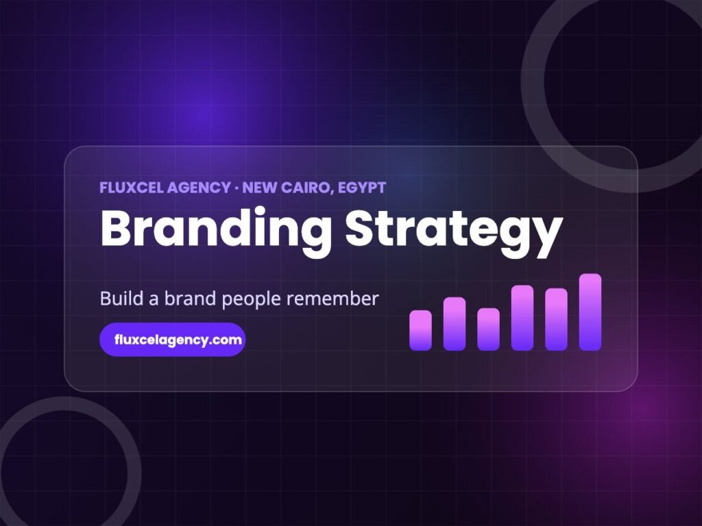 Branding strategy and brand identity design by Fluxcel in Egypt